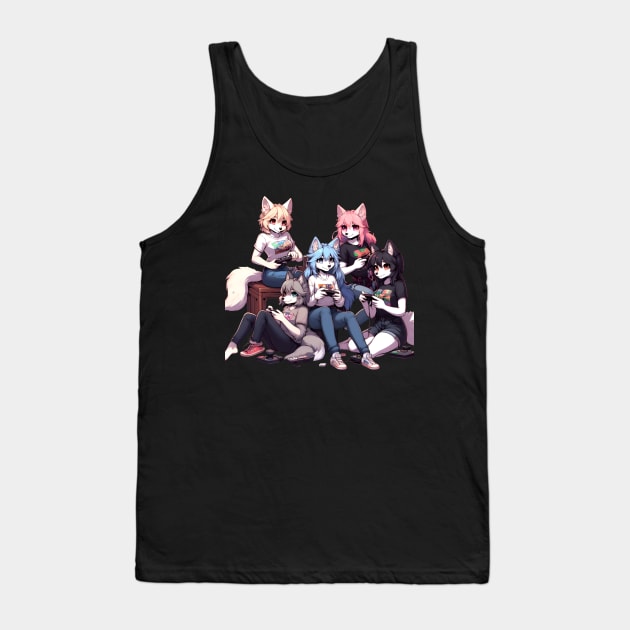 anthro gaming Tank Top by vaporgraphic